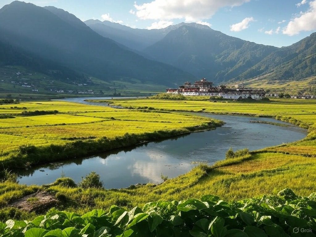 Bhutan-Punakha-Phobjikha-Valley