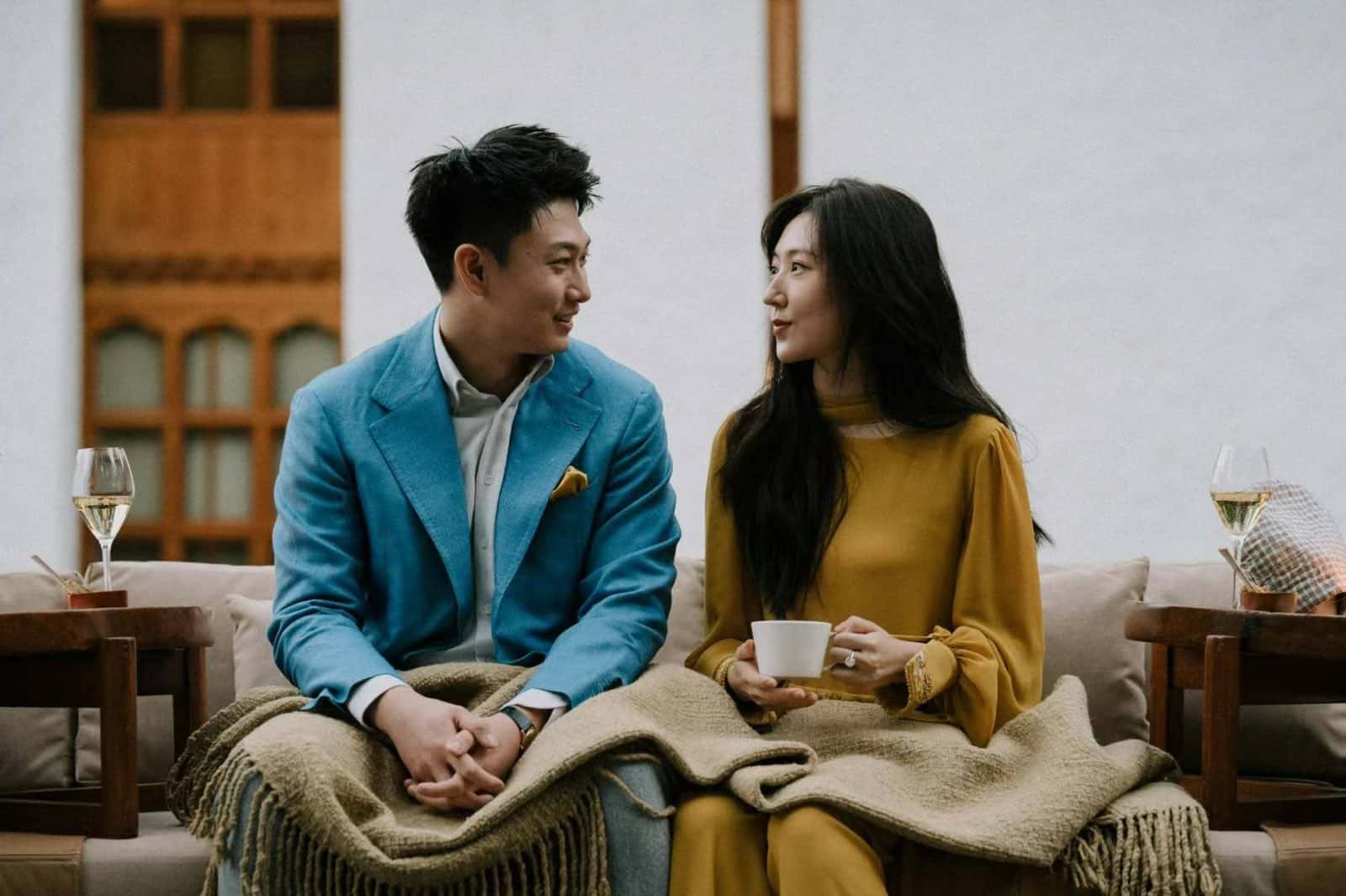 Trekking path through Bhutanese forest