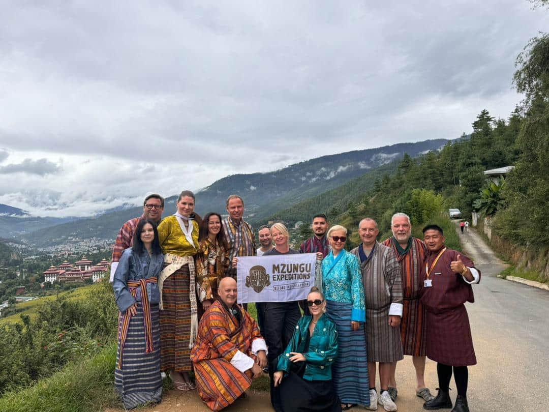 Bhutanese prayer wheels at a temple